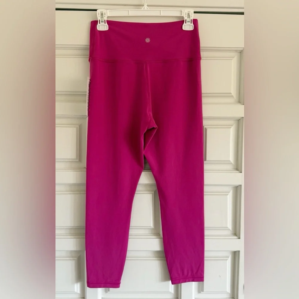 Athleta Transcend Crossover 7/8 Leggings Iceplant Pink Size Large